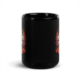 Monster Santa Black Glossy Mug