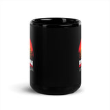 Beachin Black Glossy Mug