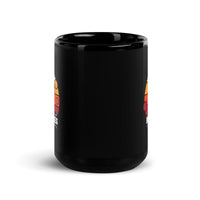 Beach Vibes Black Glossy Mug