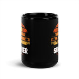 Summer Black Glossy Mug