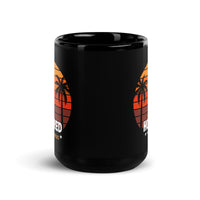 Hot Red Summer Black Glossy Mug