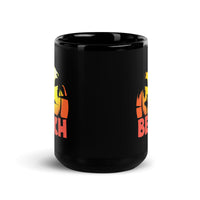 Beach Black Glossy Mug