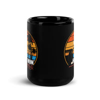 Hot Mom Summer Black Glossy Mug