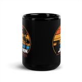 Hot Mom Summer Black Glossy Mug