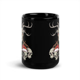 Horror Reindeer 6 Black Glossy Mug