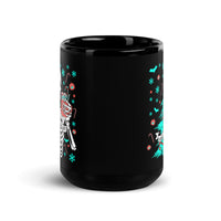 Sorta Merry Sorta Scary Black Glossy Mug