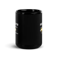 Anatomy of a Pew Black Glossy Mug