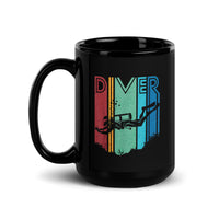 Diver Black Glossy Mug