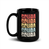 Scuba Black Glossy Mug