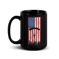 American Parachutist Black Glossy Mug