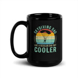 Skydiving Dad Black Glossy Mug