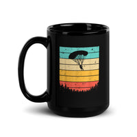 Skydiver Black Glossy Mug