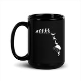 Evolution Skydive / Base Jump Black Glossy Mug