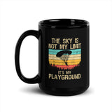 The Sky is Not My Limit Black Glossy Mug