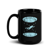 Skydive Tunnel Black Glossy Mug