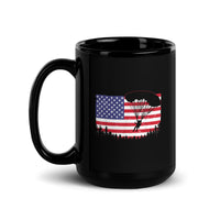 Skydive USA Black Glossy Mug