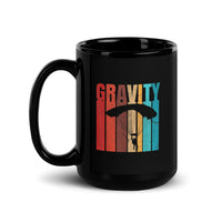 Gravity Black Glossy Mug