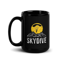 Skydive Black Glossy Mug