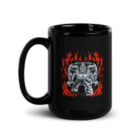 Abominable Snowman Black Glossy Mug