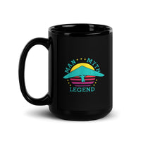 Man Myth Legend (Hang Glide) Black Glossy Mug