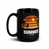 Summer Black Glossy Mug