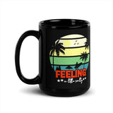 Feeling a Little Salty Black Glossy Mug