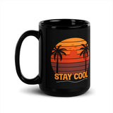 Stay Cool Black Glossy Mug