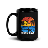 Sunny Daze Black Glossy Mug