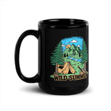 Wild Summer Black Glossy Mug