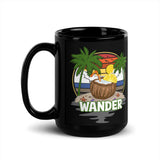 Wander Black Glossy Mug