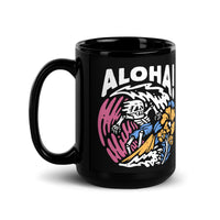 Aloha! Black Glossy Mug