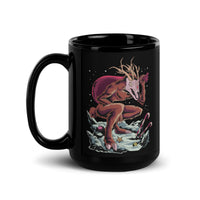 Horror Reindeer 1 Black Glossy Mug