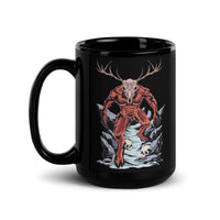 Horror Reindeer 3 Black Glossy Mug