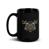 Horror Reindeer 4 Black Glossy Mug