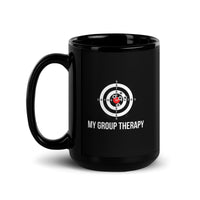 My Group Therapy Black Glossy Mug