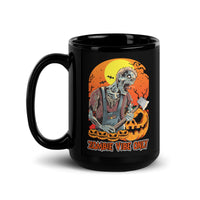 Zombie Vibe Only Black Glossy Mug