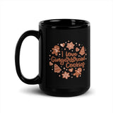 I Love Gingerbread Cookies Black Glossy Mug