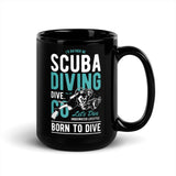 I'd Rather Be Scuba Diving Black Glossy Mug