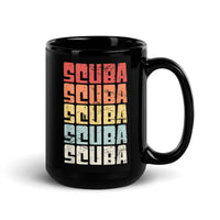 Scuba Black Glossy Mug