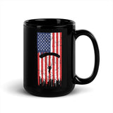 American Parachutist Black Glossy Mug