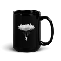 Cloud Rider (Skydive, Paraglide) Black Glossy Mug