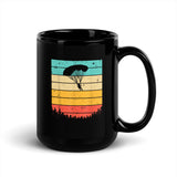 Skydiver Black Glossy Mug