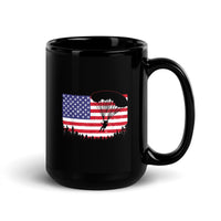 Skydive USA Black Glossy Mug