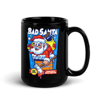 Bad Santa Black Glossy Mug