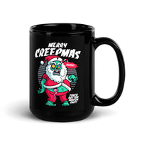 Merry Creepmas Black Glossy Mug