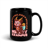 Naughty Children Beware (Krampus) Black Glossy Mug