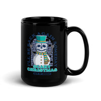 Scary Christmas (Let is Snow) Black Glossy Mug