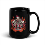 Monster Santa Black Glossy Mug