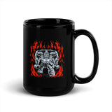 Abominable Snowman Black Glossy Mug