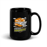 Life is Better in the Mountains (Hang Glide) Black Glossy Mug